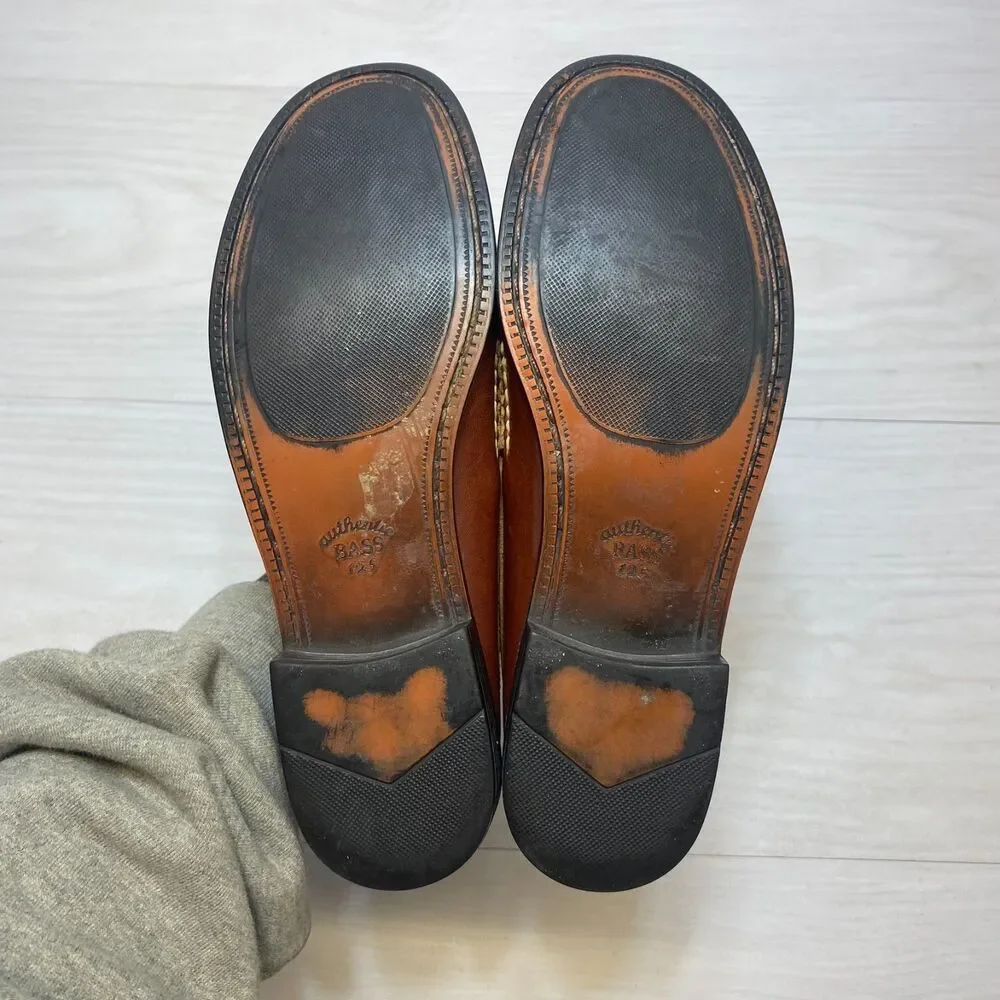 G.H.‎ Bass Weejuns Clarad Penny Loafers Men's Size 8M Brown Leather Dress Shoes